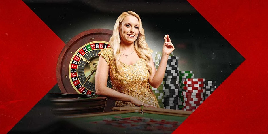 Krupier w kasynie na żywo